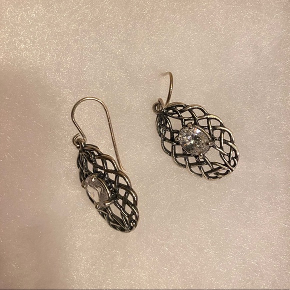 92.5% sterling silver earrings - Picture 3 of 6